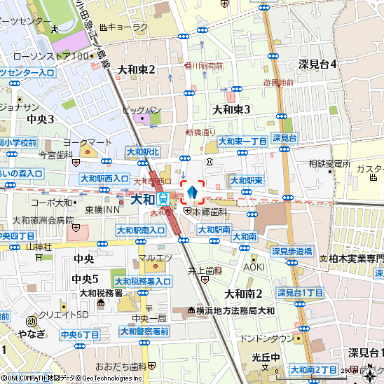 桜ヶ丘支店付近の地図